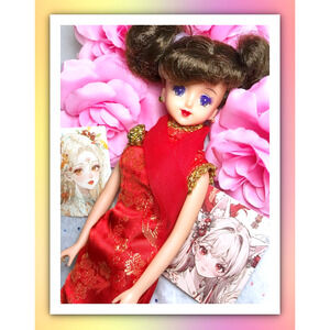 VTG 1990's Takara Japan World JENNY China 1/6 Fashion Doll Barbie Licca Qipao